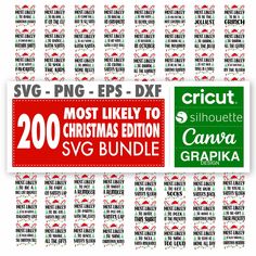 20 christmas svg bundle for cricut and silhouette