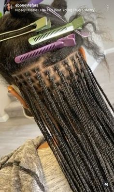 Small Knotless Box Braids Skunk Stripe, Long Small Box Braids, Hair Braid Patterns, Hair Styles Easy, Goddess Braids Hairstyles, Quick Natural Hair Styles