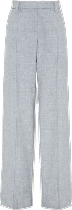 Brunello Cucinelli, Wide Leg Trousers, Wide Leg, Trousers, Collage, Grey, Pins