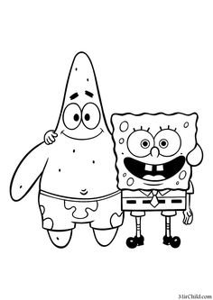 spongebob and patrick coloring pages