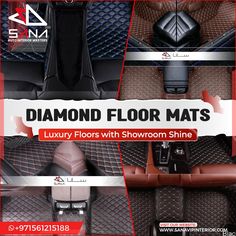 diamond floor mats for luxury cars with showroom shine