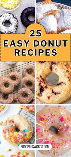 25 easy donut recipes that are delicious, nutritious and fun to make