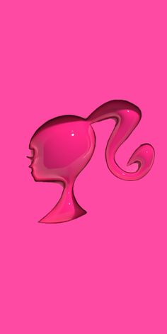 a pink background with an image of a woman's head in the shape of a snake