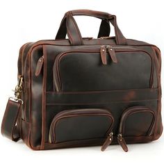 Mens Leather Briefcase Bag Multi-pocket for 17 Inch Laptop$198.62 USD Men's Briefcase, Leather Briefcase Bag, Briefcase Bag, Leather Briefcase Men, Laptop Briefcase, Briefcase For Men, Leather Coin Purse, Business Trip, Leather Briefcase