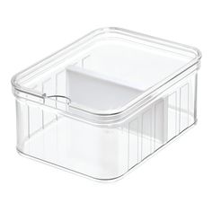 clear plastic storage container with lid