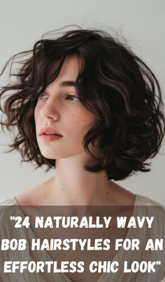 Naturally wavy hair is the perfect match for a chic and low-maintenance bob. This collection of 24 wavy bob hairstyles showcases how effortless and stylish natural waves can be. Whether you prefer a tousled look for casual days or a more polished version for special occasions, these bob cuts are designed to highlight your waves while keeping your style easy and fresh. Wavy Jaw Length Bob, Short Hairstyles For Naturally Wavy Hair, One Length Wavy Hair, Short Wavy Bob Hairstyles With Bangs, Natural Wavy Bob With Bangs, Layered Bob Hairstyles Wavy Hair, Short Bobs For Wavy Hair, Bob For Frizzy Hair, Lob For Fine Wavy Hair