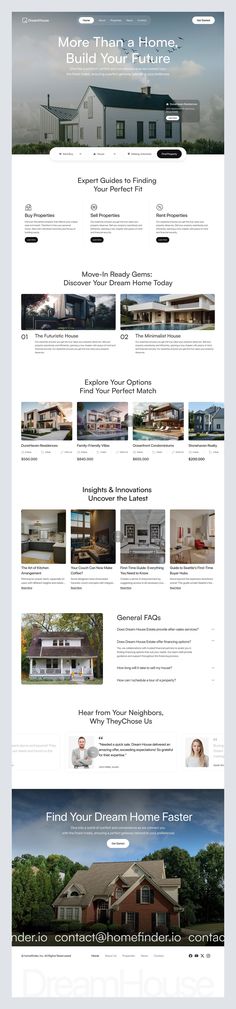 an image of a web page with many different types of architecture on the front and back