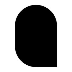 a black and white silhouette of the letter d