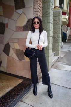 Nordstrom Fall 2019 | Alexander Wang Anna Stretch Bootie Straight Leg Jeans Outfits, Casual Work Outfits, Work Attire, Mode Inspiration, Fall Winter Outfits, Outfits Casuales