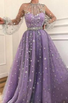 High Neck Prom Dress, Halter Evening Dress, Tulle Evening Dress, Long Sleeve Prom, Prom Dresses With Sleeves, Applique Dress, Prom Dresses Long With Sleeves, Tulle Prom Dress, Dresses Evening