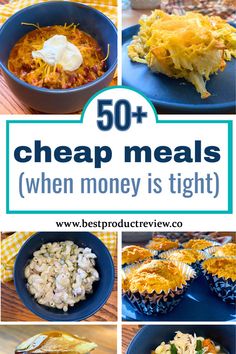 the top 50 cheap meals when money is tight and it's easy to make