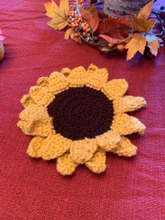 Sunflower Crocheted Candle Holder - MixMatched Creations Crochet Candle Holder, Crochet Candle, Fall Decoration, Candle Holder, Fall Decor, Crochet Necklace, Sunflower, Personal Style, Candle Holders