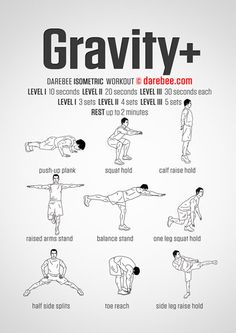 an image of a poster with instructions to do the same exercises for people who are doing different