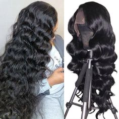 Hair Material: 100% Virgin Brazilian Human Hair, 10A Grade, No Shedding, No Tangle, No Bad Smell.Hair Color: Natural Black ColorWig Density: 150%-200% DensityHair Length: 10 inch - 36 inch are availableWig Cap Size/ Circumference: 22.5 inches(54-58 cm)Texture: Loose Wave Hair, Natural Hairline, Soft, Comb Easily, Can Re-style, and Color well.Lace Net: 13x4 Inch Swiss lace wig, HD transparent lace, Pre-plucked with Baby Hair, Natural HairlinePack: 1 Piece Loose Wave 13x4 Lace Front Wig Hd Lace Wigs, Brazilian Loose Wave, Brazilian Hair Wigs, Human Hair Lace Front Wigs, Hair Lace Front Wigs, Loose Waves Hair, Malaysian Hair, Lace Closure Wig, Front Lace Wigs Human Hair