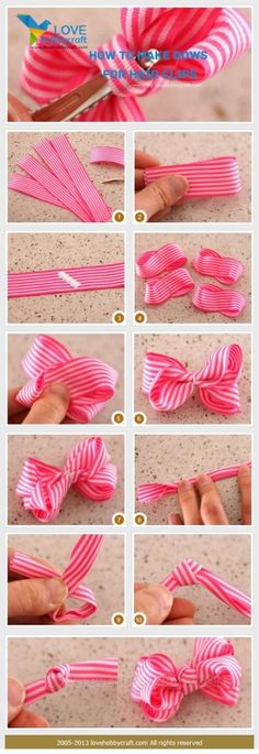 how to make a bow out of ribbon