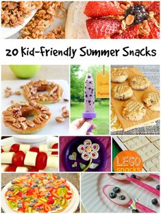 20 kid - friendly summer snacks that are perfect for the kids to make and eat