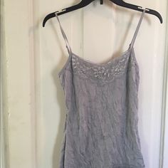 Grey Lace Top, Grey Lace, Lace Trim Top, Trim Top, Lace Tank Top, Lace Tank, Summer Style, Lace Trim, Lace Top