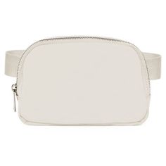 a white fanny bag on a white background