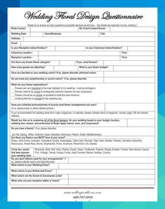 the wedding request form is shown in this file, and it contains information for each guest