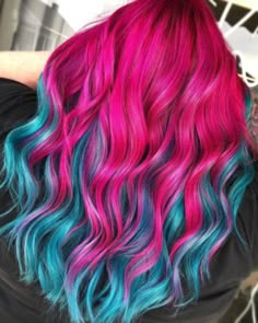 Fun New Hair Ideas, Coloured Hair Bright, Vibrant Hair Color Ideas Blondes, Bright Summer Hair Color, Colerd Hair, Spring Color Hair, Vivid Colors Hair, Fantasy Hair Color Ideas, Fantasy Color Hair