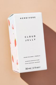 This non-sticky, hyaluronic acid-alternative serum helps dry, dehydrated skin bounce back. Tremella mushroom is a vegan collagen that leaves skin feeling hydrated and plump. | Cloud Jelly Vegan Collagen + Tremella Plumping Hydration Serum by Herbivore Botanicals in Pink at Anthropologie The Beauty Chef Collagen, Collagen Jelly, Tremella Mushroom, Truly Organic, French Pink Clay, Hydration Serum, Vegan Collagen, Herbivore Botanicals, Peach Fruit