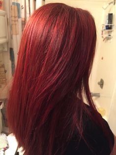 Long Red Hair Aesthetic, Pinkish Red Hair, Red Orange Hair