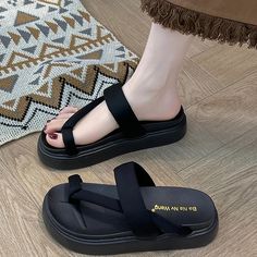 SPECIFICATIONSBrand Name: DEYAOShoes Type: Flip FlopsApplicable Place: outsideUpper Material: PUHeel Height: Med (3cm-5cm)Origin: Mainland ChinaCN: ZhejiangSeason: SummerHeel Type: Flat withItem Type: slippersFashion Element: ROMEDepartment Name: ADULTOutsole Material: RUBBERWith Platforms: YesPlatform Height: 0-3cmStyle: NoveltyInsole Material: EVAPattern Type: SolidFit: Fits true to size, take your normal sizeLining Material: nonehigh heels women sexy: pumps shoes high heelswholesale women's s Comfortable Flat Platform Flip Flops, Flat Platform Flip Flops With Eva Material, Flat Platform Eva Flip Flops, Platform Eva Flat Flip Flops, Platform Eva Flip Flops, Casual Platform Flip Flops, Synthetic Round Toe Slip-on Flip Flops, Synthetic Slip-on Flip Flops With Round Toe, Black Platform Flip Flops