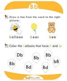 the letter b worksheet for children to learn how to write and draw letters