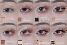 Beauty Salon Decor, Asian Eyes, Salon Decor, Diy Makeup, Eye Makeup Tutorial, Makeup Trends, Face Art, Makeup Art