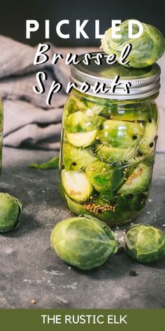 These flavorful pickled brussels sprouts are a great addition to your appetizer tray or served alongside a bloody mary. Ball Pickle Recipe, Frog Balls Recipe, Frog Balls, Pickled Brussels Sprouts Recipe, Pickled Brussel Sprouts, Potstickers Recipe, Easy Pickling Recipes, Pickled Vegetables Recipe, Appetizer Tray