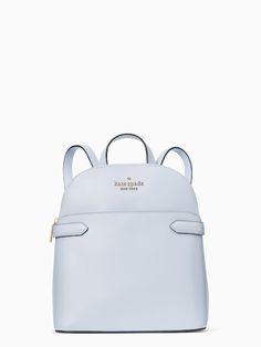 Staci Dome Backpack | Kate Spade Surprise Classic Backpack With Branded Hardware, Classic Travel Backpack With Logo, Classic Logo Standard Backpack, Classic Everyday Backpack With Logo, Classic Backpack With Logo For Everyday Use, Leather Backpack With Logo For Everyday Use, Classic Leather Backpack With Logo, Elegant Kate Spade Backpack With Zipper Closure, Classic Backpack With Logo