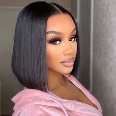 Wear Go Pre Cut Lace GluelessStraight Bob Wig | Recool Hair Bob Closure, Highlight Bob, Kort Bob, Closure Wigs, Bob Lace Front Wigs, Short Bob Wigs, Lace Closure Wig, Short Wigs, Straight Human Hair