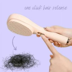 Self-Cleaning Hair Brush Telescopic Comb Comb Household Scalp Cleaning Special Portable Scalp Massage Comb Product Description: Massaging Comb FunctionSoft tooth comb to your scalp massage feeling, pamper your scalp and safely and effectively stimulate your scalp, increase circulation, relieve stress, promote the health of your scalp and hair growth. Make your scalp and hair have a comfortable experience. Unique Hair BrushOur comb can be pushed out at the of a button, allowing you to enjoy combi Scalp Cleaning, Clean Hairbrush, Increase Circulation, Excess Hair, Unique Hair, Round Brush, Personal Care Products, Scalp Massage, Unique Hairstyles