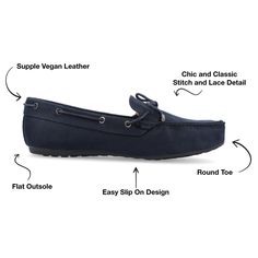 Keep it comfy with comfort-sole slip-on loafers by Journee Collection. These moccasin style loafers have soft faux suede uppers and comfort insoles to be part of our comfort line. Textured outsoles add durable traction to the style. At Journee Collection our flat styles will have you looking just as professional as the boss at work to having the cutest shoes when you go out for the night. Moccasins Style, Journee Collection, Fashion Flats, Moccasins, Loafer Flats, Faux Suede, Cute Shoes, Going Out, Loafers