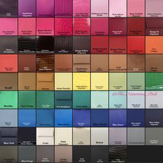 Hermes Leather Types, Hermes Leather Colors, Hermes Color Chart, Birkin Colors, Hermes Bags Birkin, Pink Color Chart