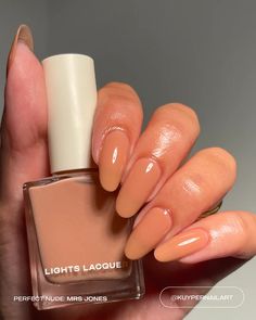 A cool toned sheer nude polish with pink undertones and a jelly finish. Naked Nails, Sheer Nail Polish, Lights Lacquer, Sheer Polish, Types Of Nail Polish, Nails For Summer, Sheer Nails, Mrs Jones, Nude Polish