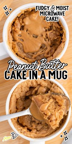 peanut butter cake in a mug recipe