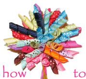 a bunch of different colored hair bows on a white background