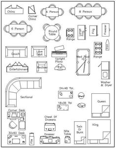 the diagram shows how to use different types of materials for furniture and decorating items