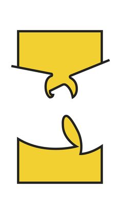 the letter e is made up of two hands