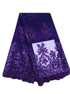 Beautiful Purple color lace Eco- Friendly. Breathable. Good quality. Width 48”-50”. sold By the yard Nigerian Engagement, Lace With Pearls, Fabric For Clothes, Nigerian Lace, Net Lace, Corded Lace, Church Dresses, Nigerian Wedding, African Lace