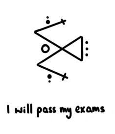 Pass My Exams, How To Pass Exams, Sigil Tattoo, Easy Spells, Wiccan Symbols, Magic Spell Book, Healing Codes