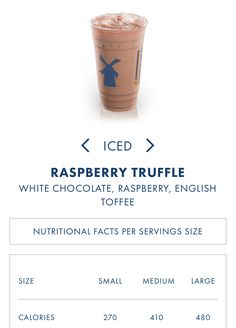 the iced raspberry truffle is on sale