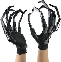 Amazon.com: Magoog Halloween Articulated Fingers with Gloves,Articulated Finger Extensions,Scary Skeleton Bone Claw Hand,3D Printed Novelty Props for Cosplay,Fits Most Fingers Sizes,1 Pair Black : Toys & Games Articulated Finger Extensions, Finger Extensions, Articulated Fingers, Scissor Hands, Puppet Theaters, Black Fingers, Scary Skeleton, Scissors Hand