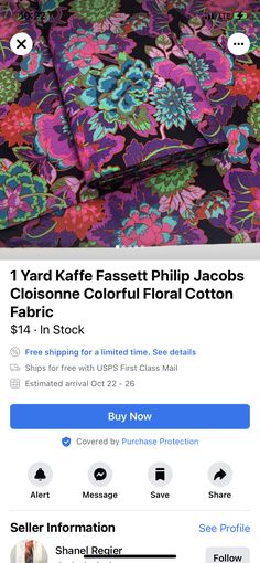 the fabric is on sale for $ 1, 500 and it looks like they have been sold