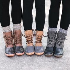 Susiecloths Women Waterproof Lace Up Duck Boots Duck Boots Outfit, Sperry Boots, Wedge Wedding Shoes, Womens Duck Boots, Colorado Winter, Toddler Boots, Bean Boots, Duck Boots, Boot Socks