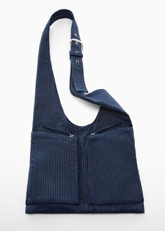 Denim bag with pockets - Woman | MANGO USA