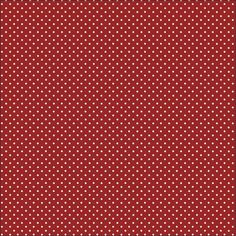 a red background with white polka dots