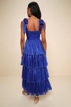 Shop Dresses by Color - Solid Color Dresses for Women - Lulus Royal Blue Dresses Formal, Dressy Casual Dresses Wedding, Babydoll Prom Dress Long, Royal Blue Masquerade Dress, Prom Dresses Loose, Royal Blue Bridesmaid Dress, Bridal Evening Dresses, Long Dance Dresses, Long Semi Formal Dresses