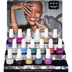 This gel nail polish chipboard display contains:15 – GelColor 15 mL – 0.5 Fl. Oz. (1 per shade)Shades include: Go Big or Go Chrome, The Pearl of Your Dreams, Tealing Festive, Decked to the Pines, Rhinestone Red-y, Feelin' Berry Glam, Charmed, I'm Sure, Pink, Bling and Be Merry, Merry & Ice, Snow Holding Back, Sleigh Bells Bling, Bring Out the Big Gems, Pop The Baubles, I Pink It's Snowing, OPI'm a Gem1 – GelColor Stay Strong Base Coat1 – GelColor Stay Shiny Top Coat1 &nda Sleigh It Nail Polish, Nail Polish Baubles, Opi Colors, Long Lasting Nail Polish, Classic Nails, Beauty Lounge, Soak Off Gel, Stay Strong, Base Coat